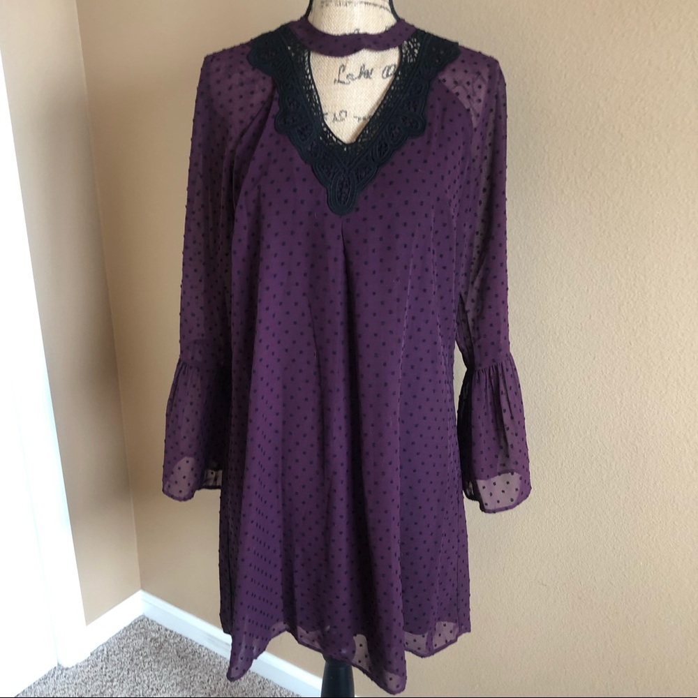 Like new cute flow long sleeve dress